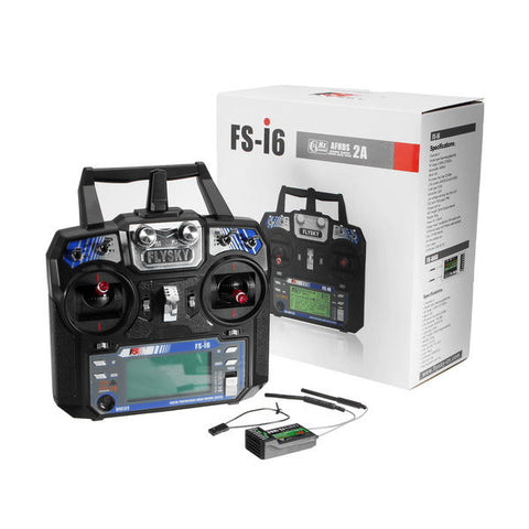 FlySky FS-i6 2.4G 6CH AFHDS RC Transmitter With FS-iA6B Receiver