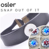Osler Brown Genuine Leather Medical Alert Bracelet
