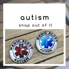 Autism Snap Button - SNAP BUTTON ONLY