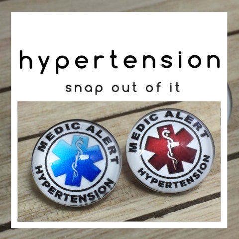 Hypertension Snap Button - FREE WITH BRACELET