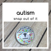 Autism Snap Button - Multi - FREE WITH BRACELET