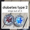 Diabetes Type 2 Snap Button - FREE WITH BRACELET