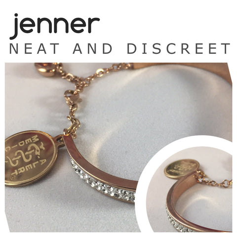 Jenner Gold Plated Medical Alert Bracelet